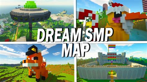 This Dream SMP map wasn't made by me! Map made by C1OUS3R It has the community house, eret's castle, blewn up l'manberg, church prime, and more! Map for java edition 1.16.5 